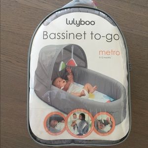 Lulyboo baby bassinet on the go